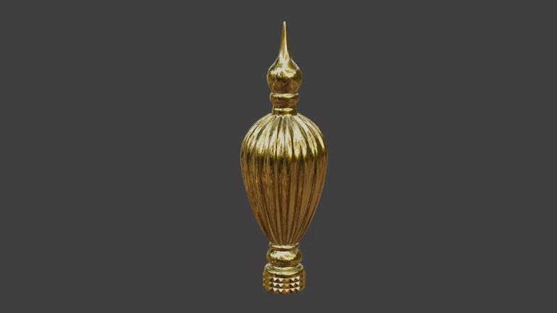 Fluted finial Sceptre