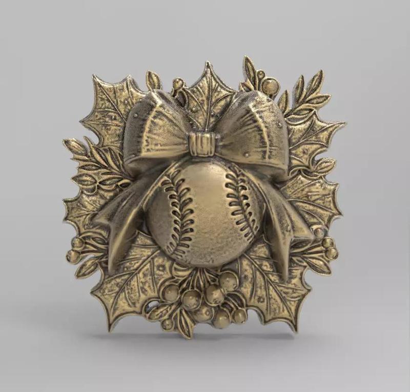 christmas base ball decor