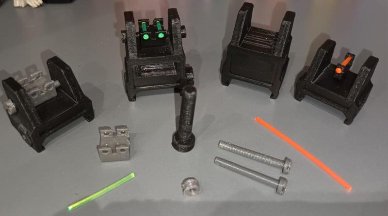 Fiber Optic Iron Sights for Picatinny