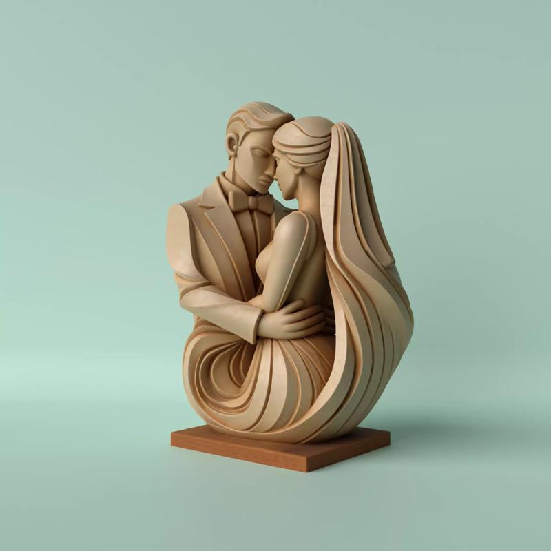 Bride and Groom Sculpture  Eternal Vows