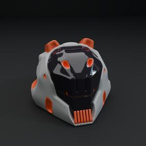 Mini Cyberpunk Helmet – 3D Printable Collectible