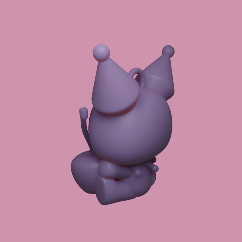 Kuromi Keychain - 3D Printable Model