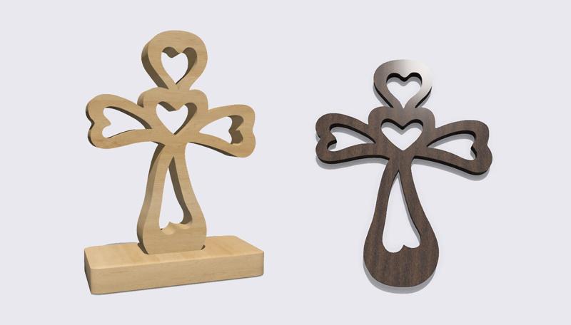 Christian Love Forever Cross, Cross made of Hearts, Everlasting Love of God, Infinity symbol, Eternal Love, Eternity, gift, wall spiritual decor, fridge magnet, keychain, pendant, desk decoration, spiritual symbol