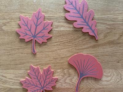 Autumn Leaf Coasters