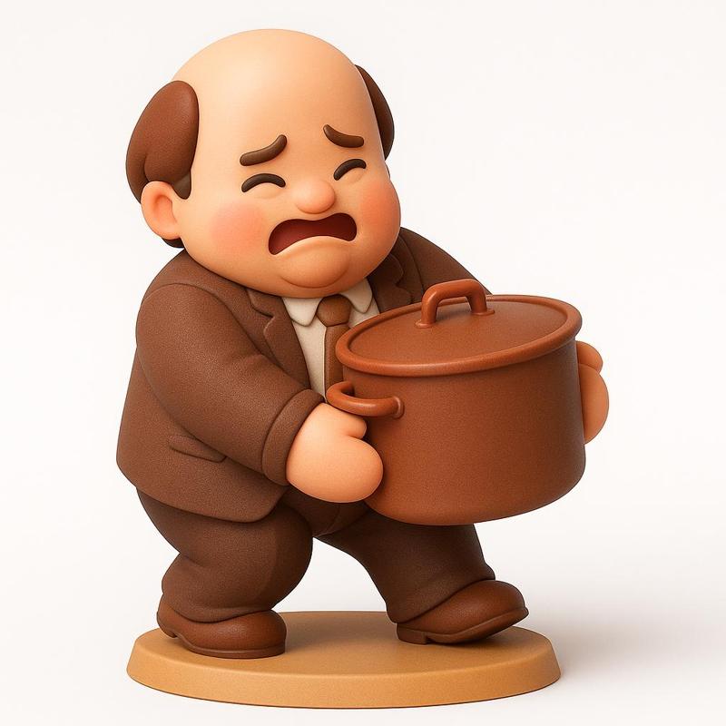 Kevin with Chili - The Office