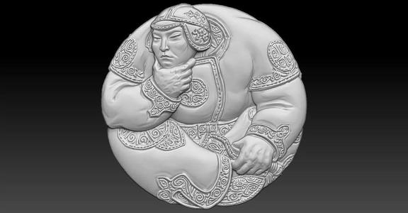 1 Genghis Khan CNC Relief Model
