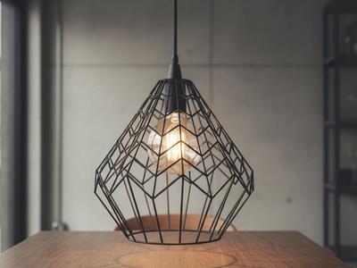 Wireframe Pendant Light - Modern Industrial