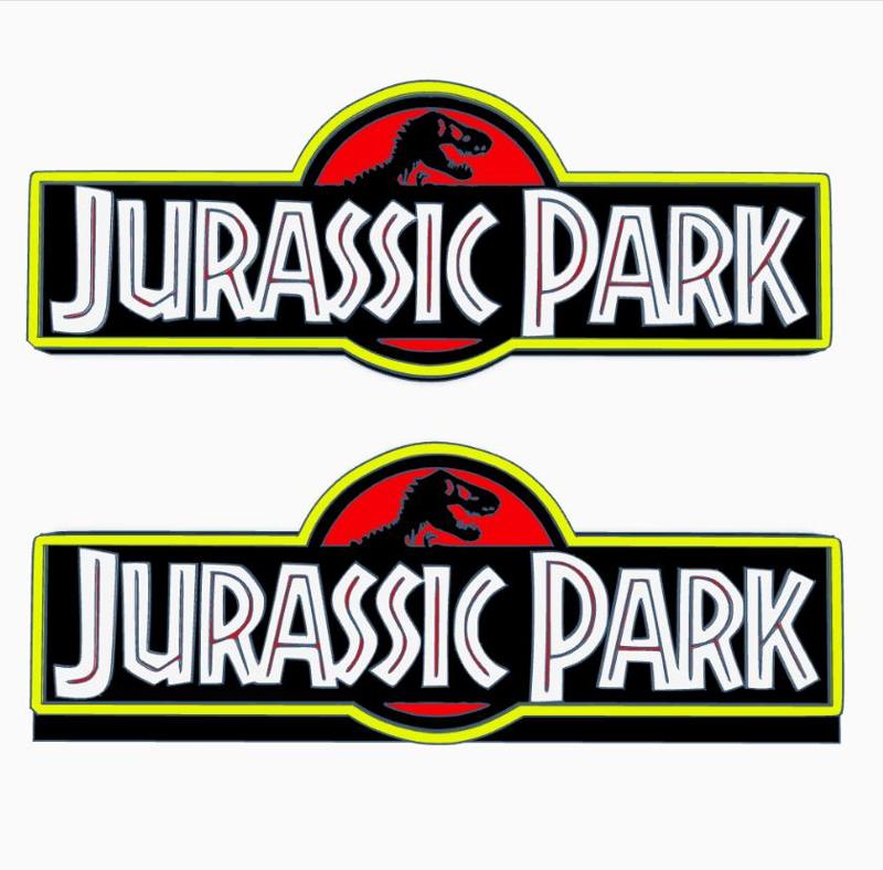 JURASSIC PARK Logo Display by MANIACMANCAVE3D