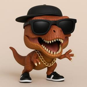 Tyrannosaurus Rex – Funko Pop Style – STL File for 3D Printing