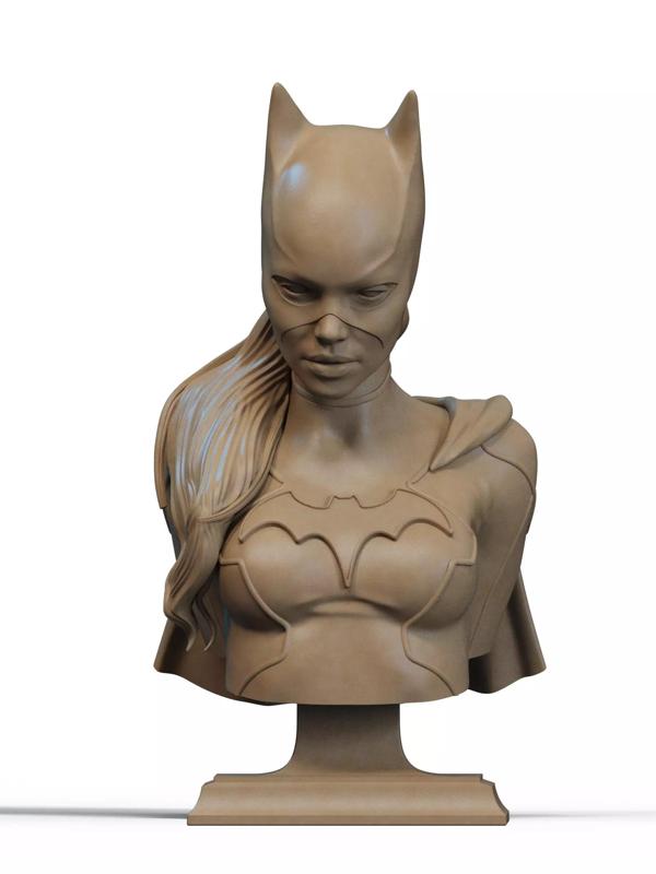 BatGirl Bust 3D Print