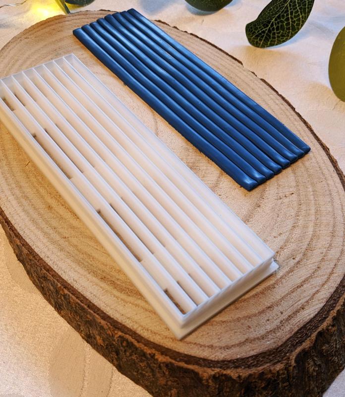 Polymer clay cutters Stripes shape 130x5mm, 130x8mm