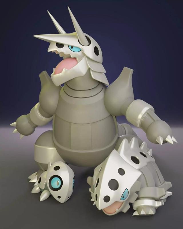 Pokemon - Aron Lairon and Aggron