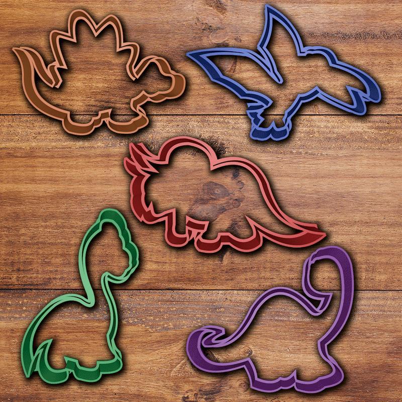 Dinosaur cookie cutter set
