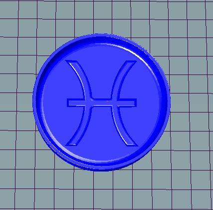 TABLET ZODIAC PISCIS 7CM