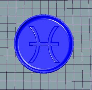 TABLET ZODIAC PISCIS 7CM