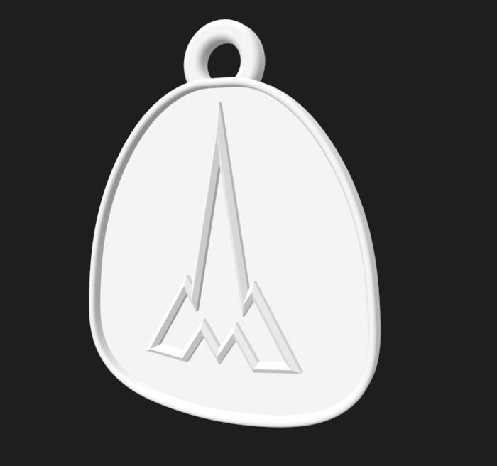 Magirus round hood key fob