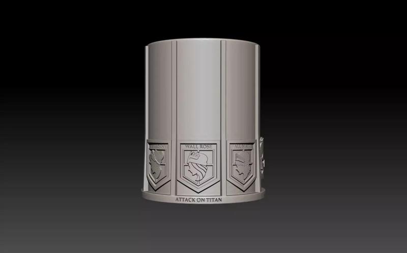 VASO glass ATTACK ON TITAN- ATAQUE A LOS TITANES