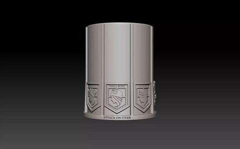 VASO glass ATTACK ON TITAN- ATAQUE A LOS TITANES