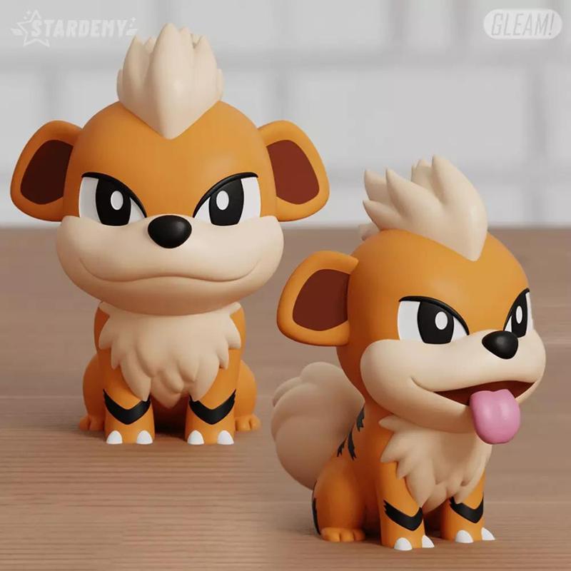 Growlithe Chibi 2 Models Pokemon Fanart