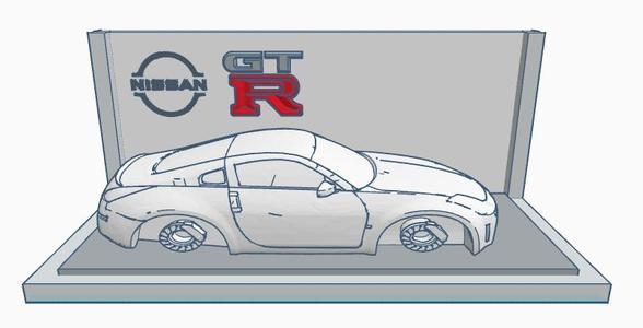 Hotwheels Nissan GTR Display Showroom 1:64