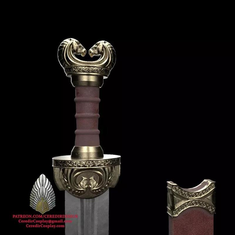 Hera Sword War of Rohirrim lord of the rings 3D DIGITAL DOWNLOAD