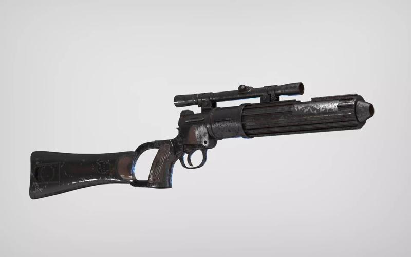 BOBA FETT EE-3 CARBINE  BLASTER FROM ROTJ 1to1 SCALE