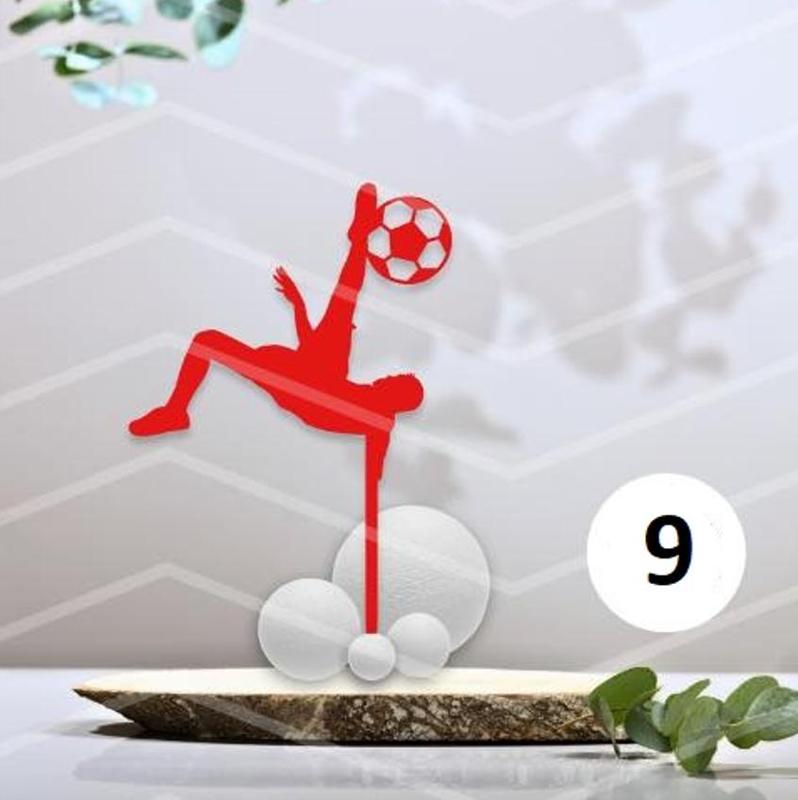 Football cake topper - version 9