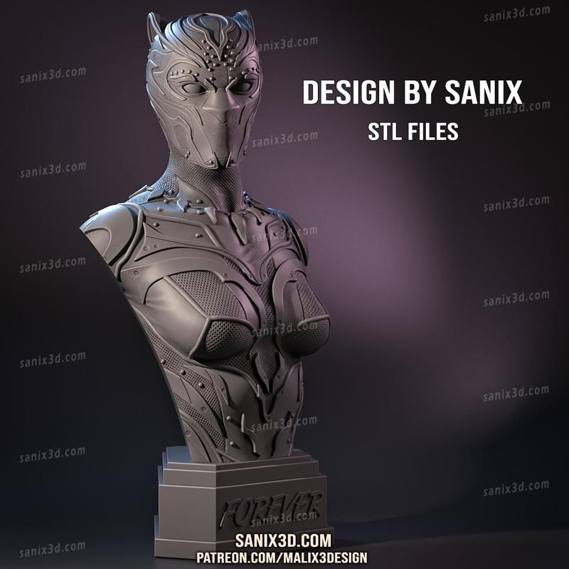 Shuri ( Black Panther ) bust - STL Files