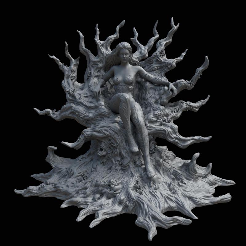 Poison Ivy 3D Model in Classic Costume (Inspired by DC Comics)