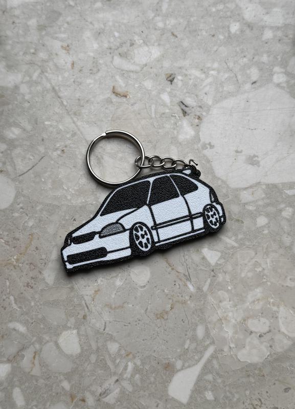 Civic Keychain Cartoon/tooned