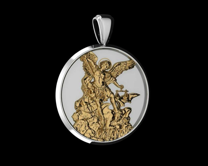 archangel michael and virgin mary