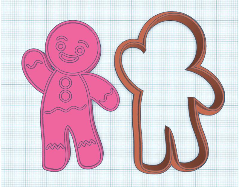 COOKIE CUTTER JENGI SHREK GINGERBREAD CHRISTMAS MOVIE ANIMATED MOVIE CUTE