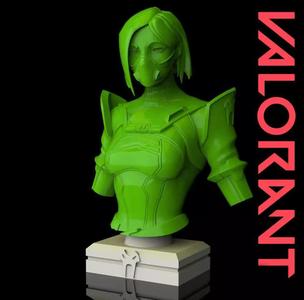 Viper from Valorant Bust 3D Print Ready