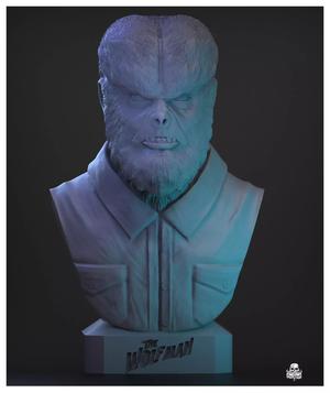 wolf man bust horror movie