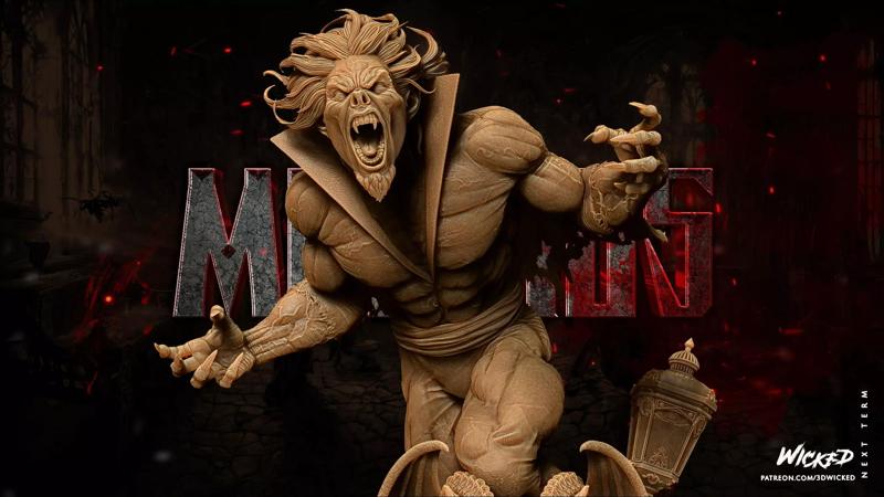 Wicked Marvel Morbius Sculpture Tested for 3D printing