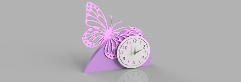 Butterfly clock