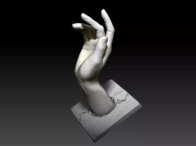 Woman hand art decorative printable sculpt