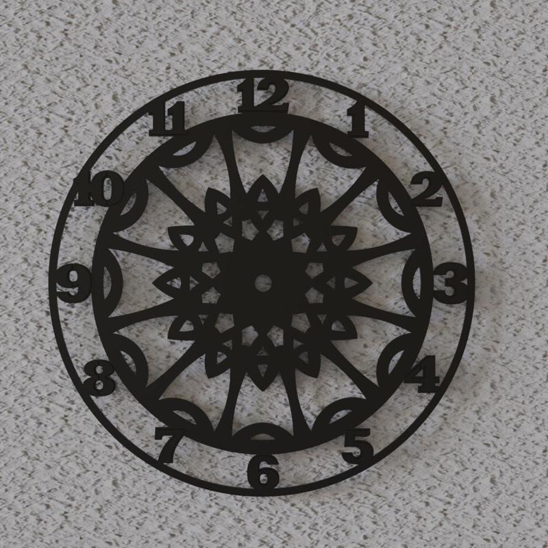 mandala 2 wall clock