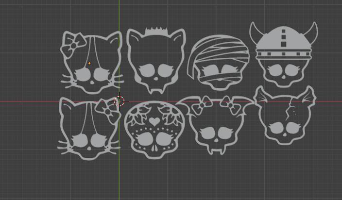 Monster High  Logo patterns(8 types)