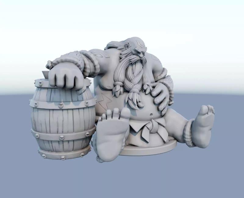 gragas League of Legends 3D print model
