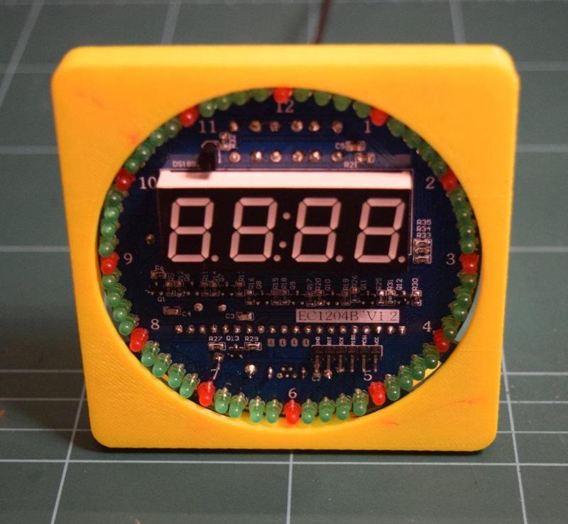 Case for DS1302 Rotation LED Electronic Clock Kit