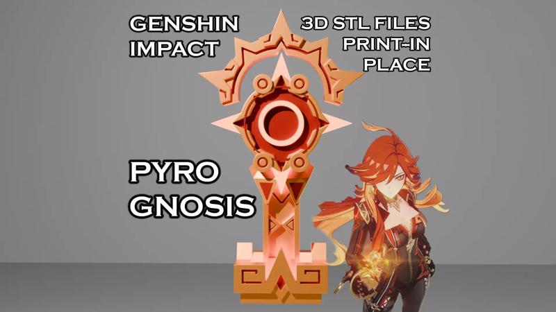 Pyro Gnosis-Genshin Impact-Mavuika-3D Printable