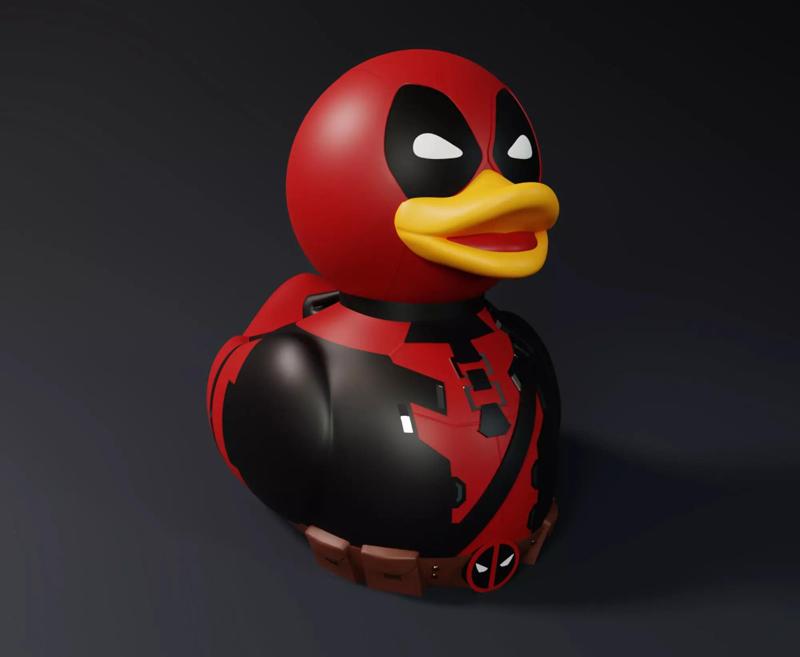 Cute Deadpool Rubber Duck