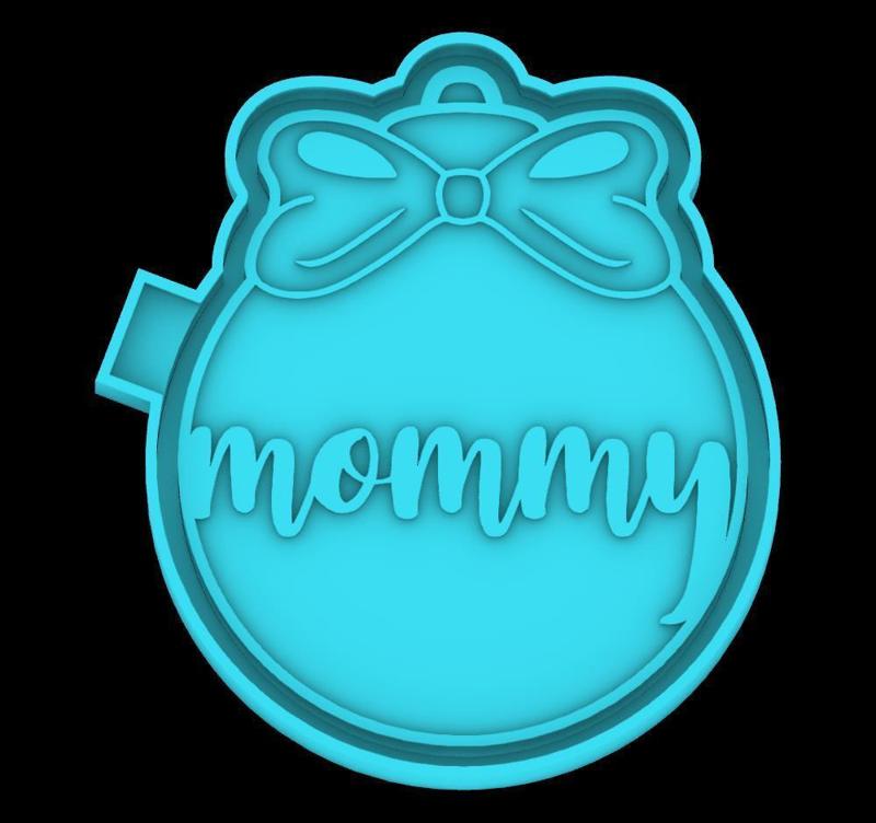 mommy christmas ball - freshie mold