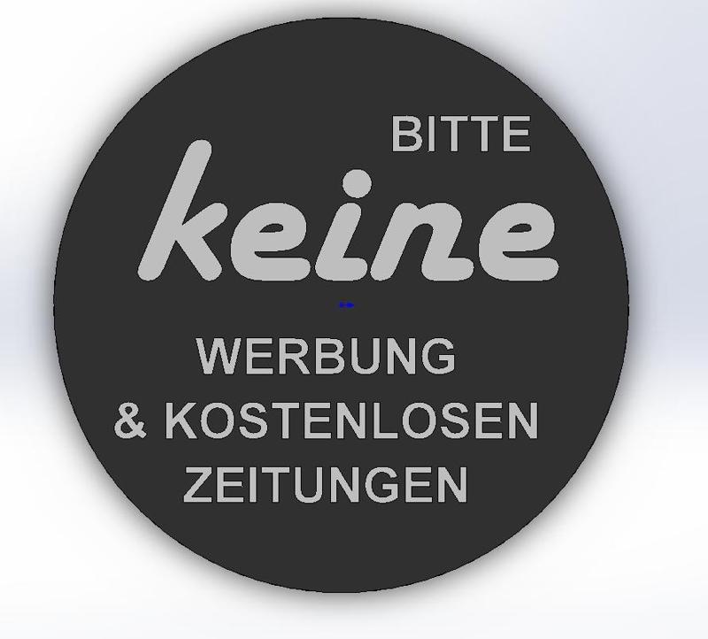 Letterbox sign "No advertising please"