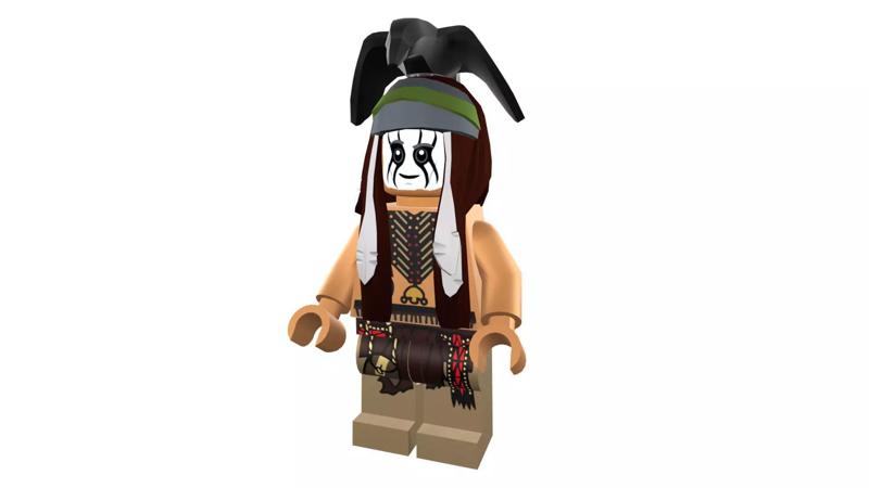 3D print minifigure - Tonto - The Lone Ranger