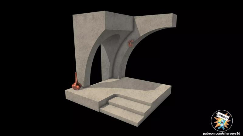 Star Wars Jabbas Palace Alcove Diorama for action figures