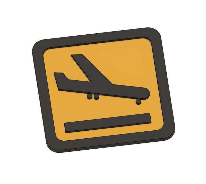 Airport Sign (Plane Landing)