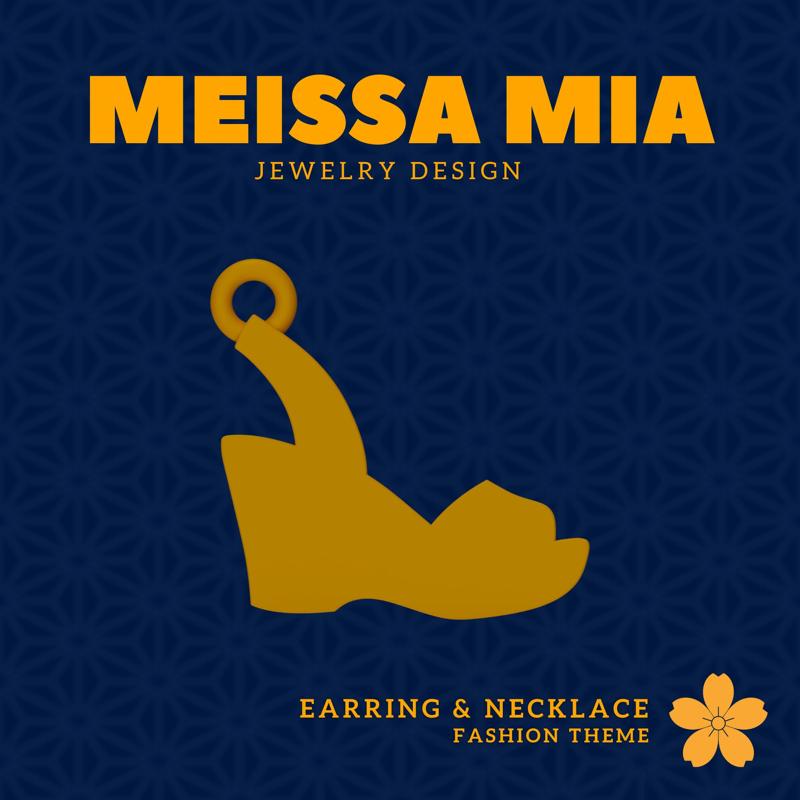 Step Into Style – 3D Print File for High Heels Earrings & Necklace High Heels Crown Earring - High HeelsNecklace - Girl's Fashion