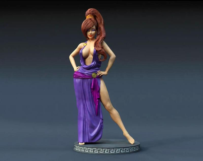 Megaera statue of woman in dress